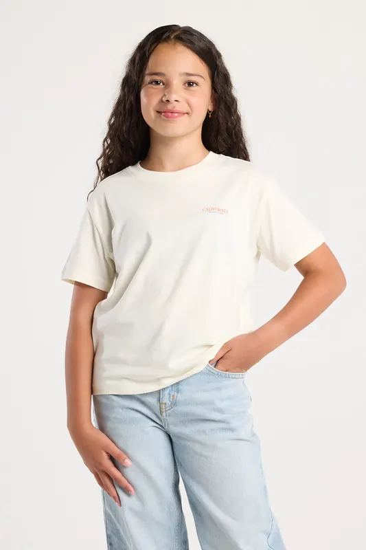 America Today Elaine Jr Ivory Maat: 122/128 | T-Shirts Outlet | kids | Wit