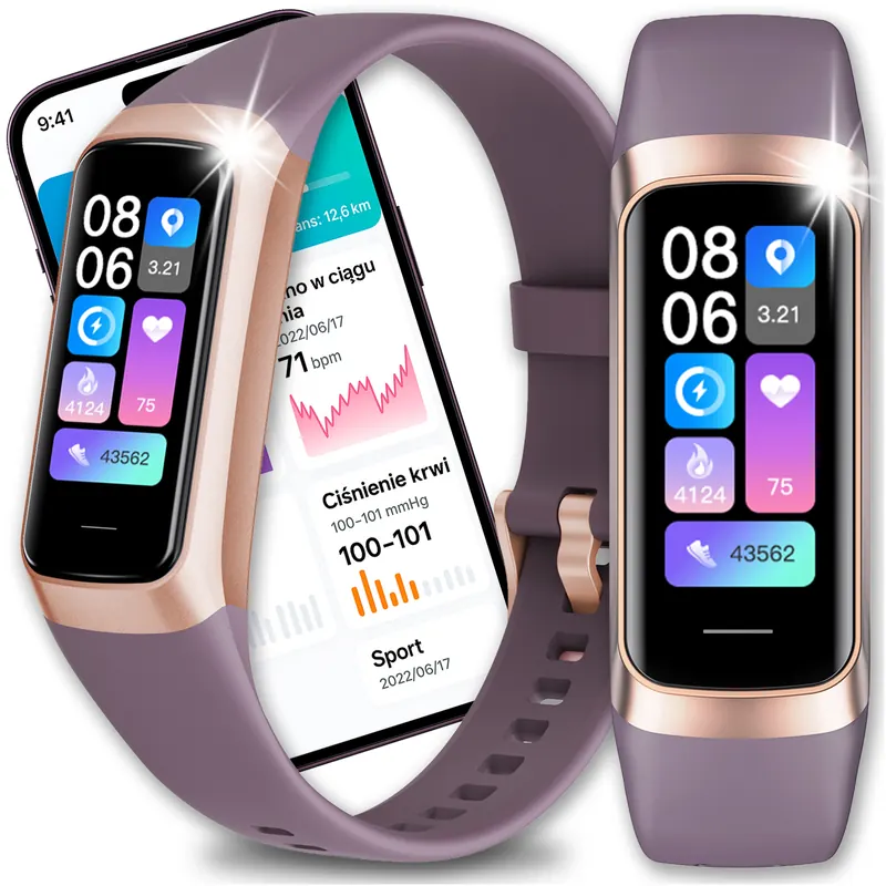 Smartwatch Watch Zegarek Damski Menu Pl Amoled Sport Wodoodporny Smartband