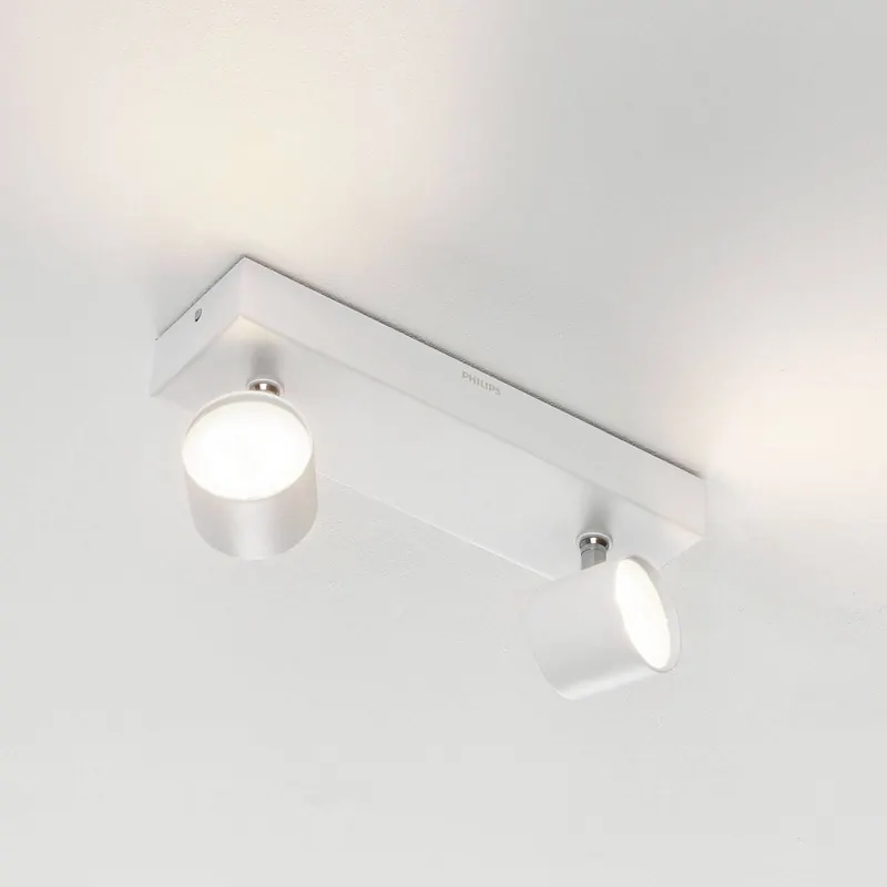 Star – 2-pkt. reflektor LED, warmglow, biały
