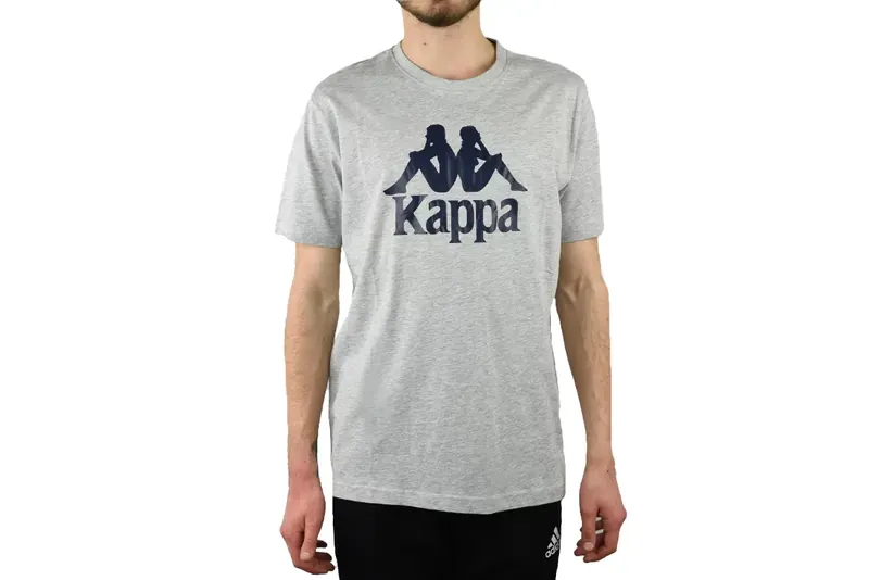 Kappa Caspar T-Shirt 303910-15-4101M, Męskie, Szare, t-shirty, bawełna, rozmiar: M