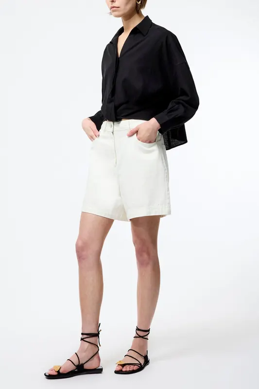 French Connection Ariette Lin Blendls Tuck Shirt Black Maat: 18 | Overhemden Outlet | Dames | Zwart