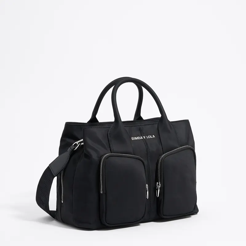 Torebka do ręki Pocket duża nylon czarna