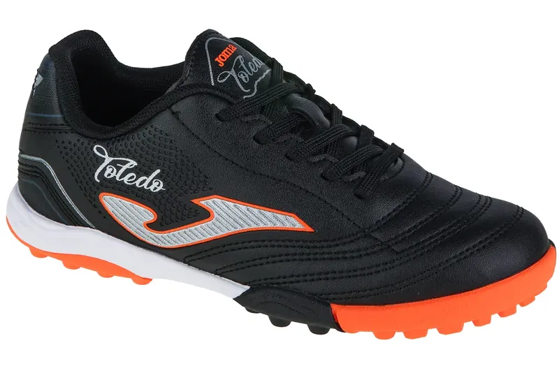 Joma Toledo Jr 2401 TF TOJS2401TF, Dla chłopca, Czarne, buty piłkarskie - turfy, skóra syntetyczna, rozmiar: 28