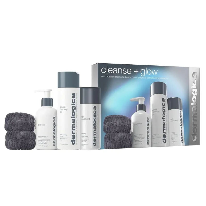 Zestaw oczyszczający + rozświetlający Dermalogica: Specjalny żel do mycia twarzy 250 ml + Olejek do twarzy Precleanse Eliminates Impurities 150 ml + C