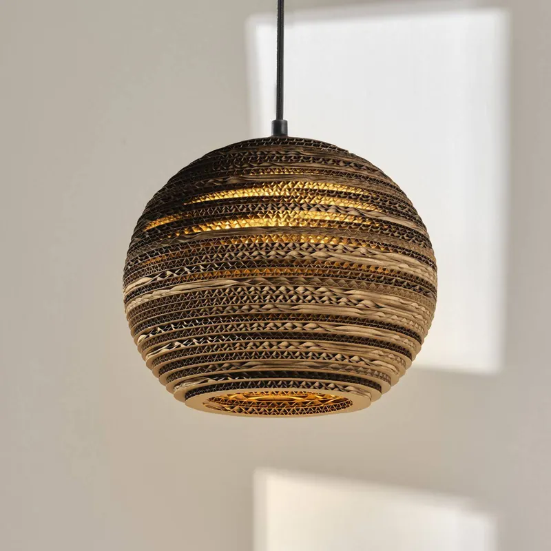 Żyrandol OSRAM BALL, brązowa, Ø 26 cm, tektura falista, E27