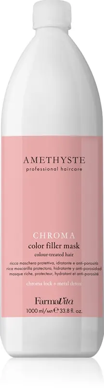 FarmaVita Amethyste Chroma maschera regenerująca odżywka odżywcza do włosów farbowanych 1000 ml