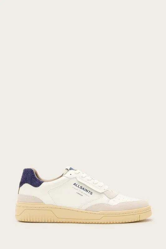AllSaints Regan Low Top White/blue Maat: 42 | Sneakers Outlet | Heren | Wit