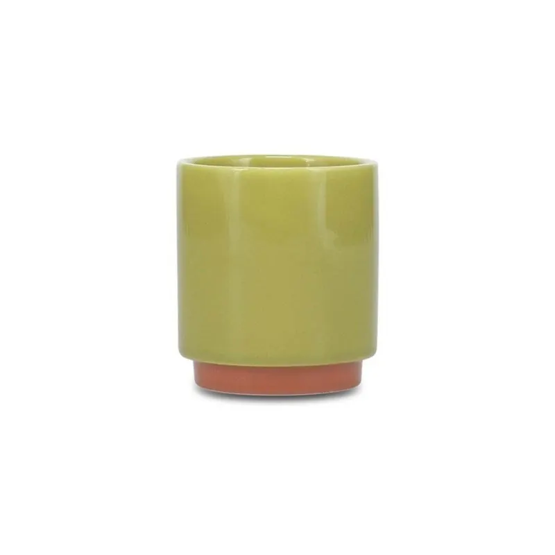 Zielona/pomarańczowa kamionkowa filiżanka 270 ml Duo – ONA