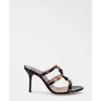 Moschino Goatskin Mules Black Maat: 38 | Sandalen Outlet | Dames | Zwart