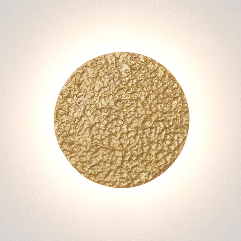 Kinkiet LED Meteor, kolor złoty, Ø 27 cm, żelazo