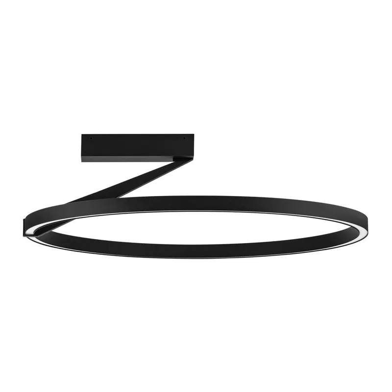 Aluminiowa lampa sufitowa LED ze ściemniaczem w kolorze matowej czerni Tilia – Nova Luce