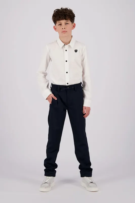 Vingino Boys Liqo Shirt Real White Maat: 14 | Overhemden Outlet | kids | Wit