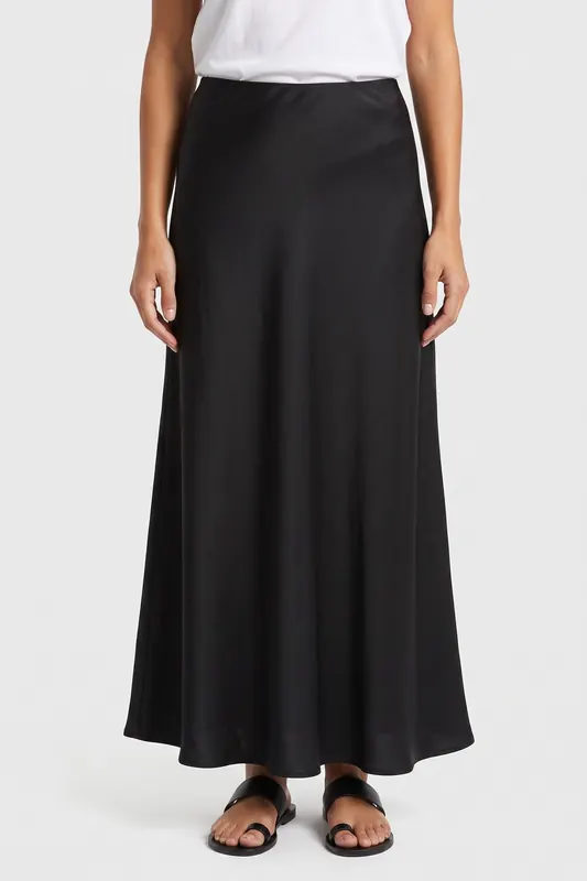 ARKET Jolo Maxi Skirt Black Maat: 32 | Maxi Rokken Outlet | Dames | Zwart