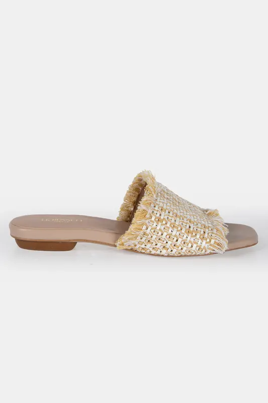LK Bennett Fls Mule Natural Maat: 37 | Muiltjes Outlet | Dames | Beige