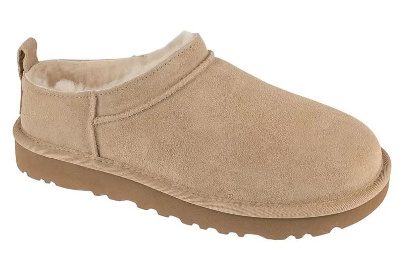 UGG Classic Micro 1173891-SAN, Damskie, Beżowe, buty sneakers, skóra zamszowa, rozmiar: 37
