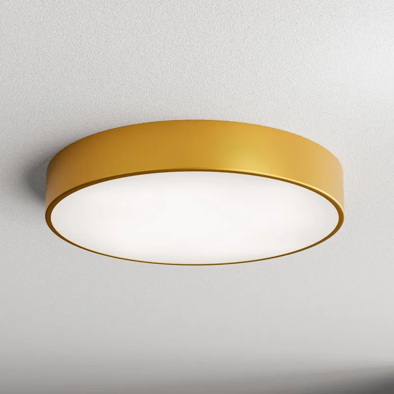 Lampa sufitowa Cleo 500, złota, czujnik, IP20, Ø 50 cm, metal