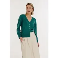 Josephine & Co Berco Cardigan Dark Green Maat: M | Cardigans Outlet | Dames | Groen