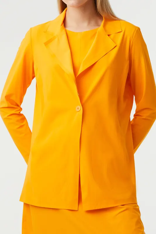 AlphaTauri Jeula V1.y7.01 Jersey Blazer Warm Yellow Maat: XL | Blazers Outlet | Dames | Geel
