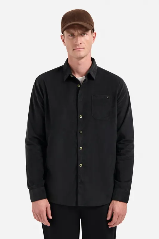 No Excess Shirt Solid Fine Herringbone Black Maat: XL | Casual Overhemden Outlet | Heren | Zwart