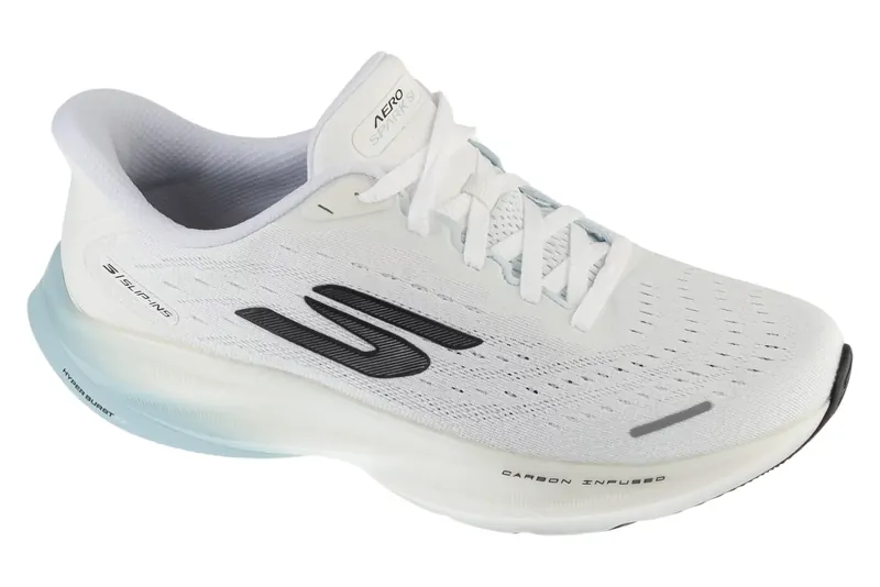 Skechers Slip-Ins: SKX Aero Spark 246205-WLB, Męskie, Białe, buty do biegania, przewiewna siateczka, rozmiar: 45