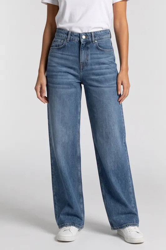 & Other Stories S3 Gio Cut Blue Maat: W28 | Wijde Broeken Outlet | Dames | Blauw