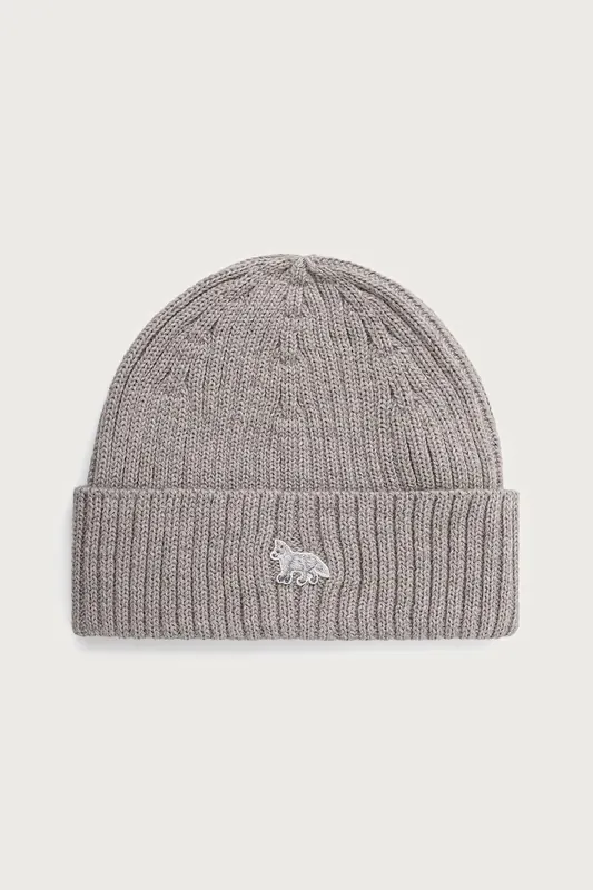 Maison Kitsuné  Baby Fox Beanie czapka wełniana męska