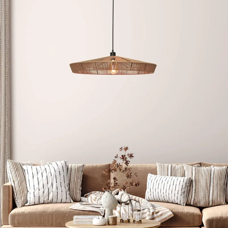Lampa wisząca Yunkai wykonana z papieru, 1-punktowa, Ø 70 cm