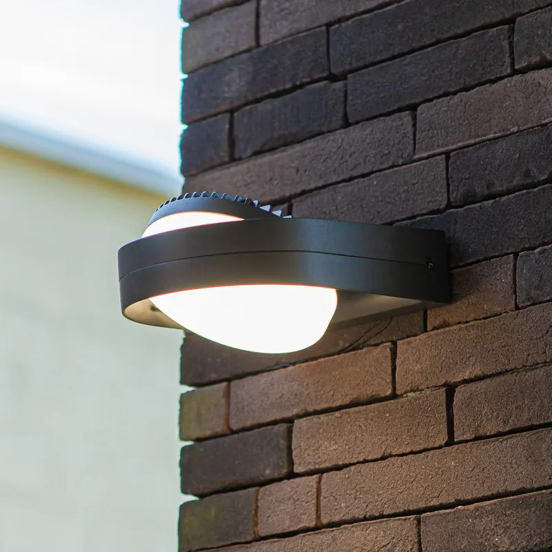 Kinkiet zewnętrzny LED FELE, ciemnoszary, 20 cm, metal, IP54