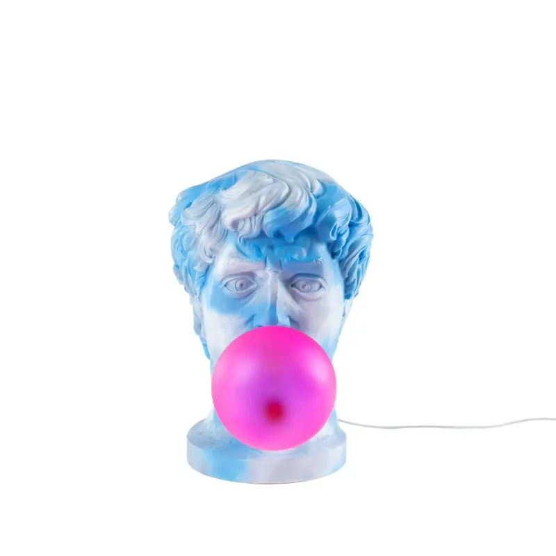 Stołowa LED Wonder Cloud, biała niebieska/różowa