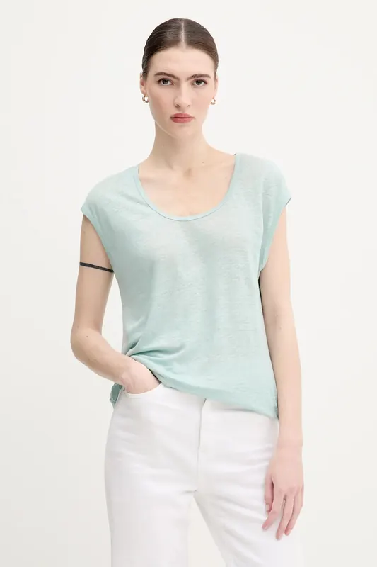 United Colors of Benetton t-shirt lniany