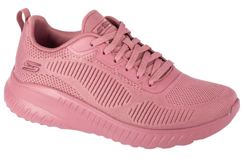 Skechers Bobs Squad Chaos - Face Off 117209-RAS, Damskie, Różowe, buty sneakers, tkanina, rozmiar: 38