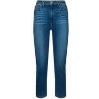 PAIGE Hoxton Slim Crop Criss Cross Riptide Maat: W25 | Slim Jeans Outlet | Dames | Blauw