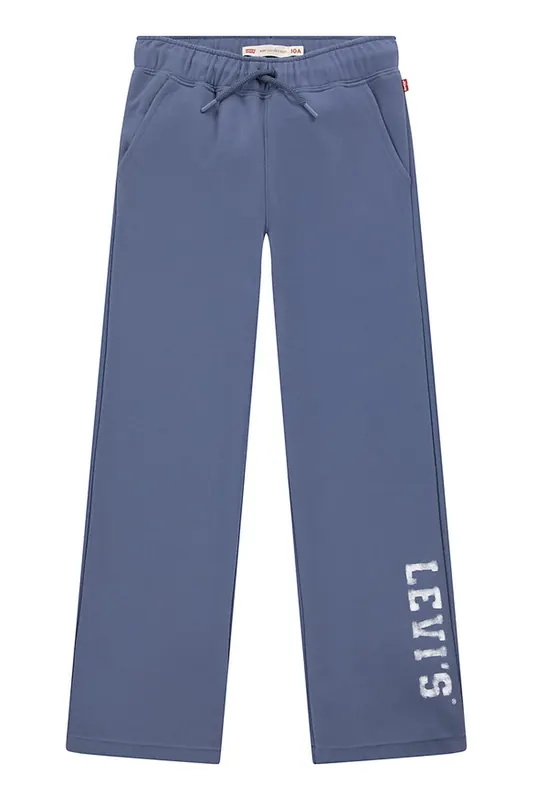 Levi's Girls Wide Leg Fleece Pant Vintage Indigo Maat: 14Y | Broeken Outlet | kids | Blauw