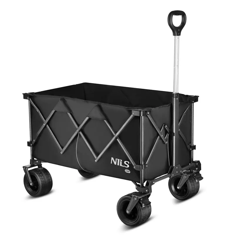 NILS CAMP wózek transportowy turystyczny 180L NC2604 czarny (one size)