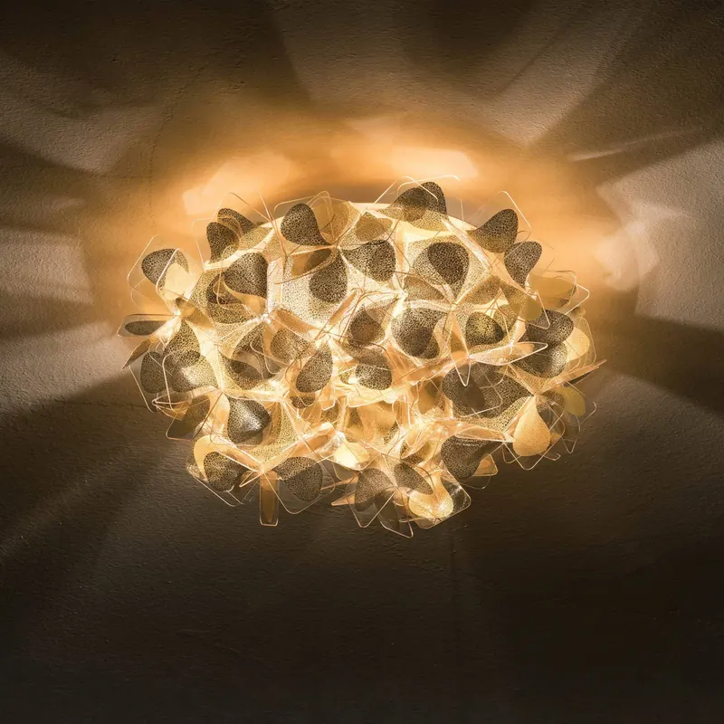 Slamp Clizia Mama Non Mama lampa ścienna złota Ø32cm