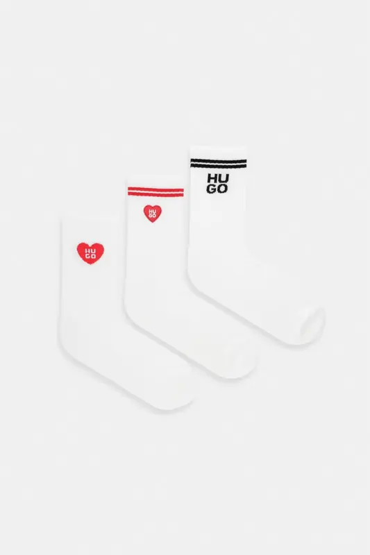 HUGO skarpetki 3P QS LOVE YOU CC W 3-pack