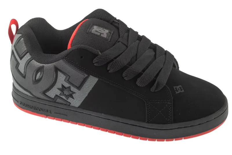 DC Shoes Court Graffik SQ ADYS100442-BYR, Męskie, Czarne, buty sneakers, skóra, rozmiar: 40
