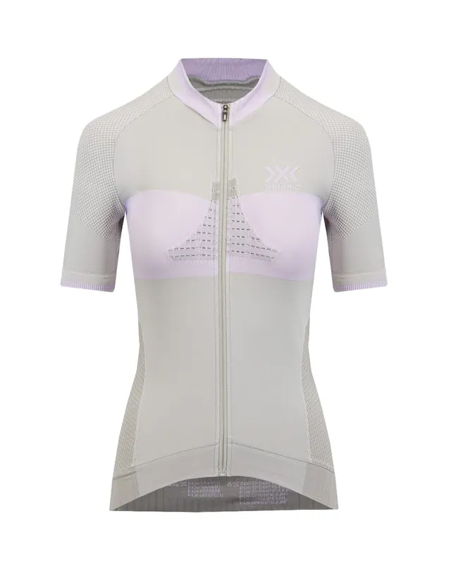Koszulka rowerowa damska X-Bionic INVENT 4.0 BIKE RACE ZIP biała (S)