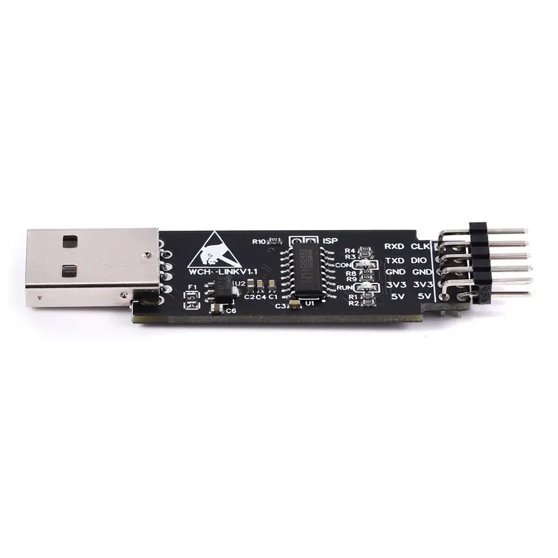 Link do WCH Pobierz Debugger RISC-V Framework MCU Debugowanie Online Interfejs SWD Programowanie Chipów ze wskaźnikiem LED 3V/5V