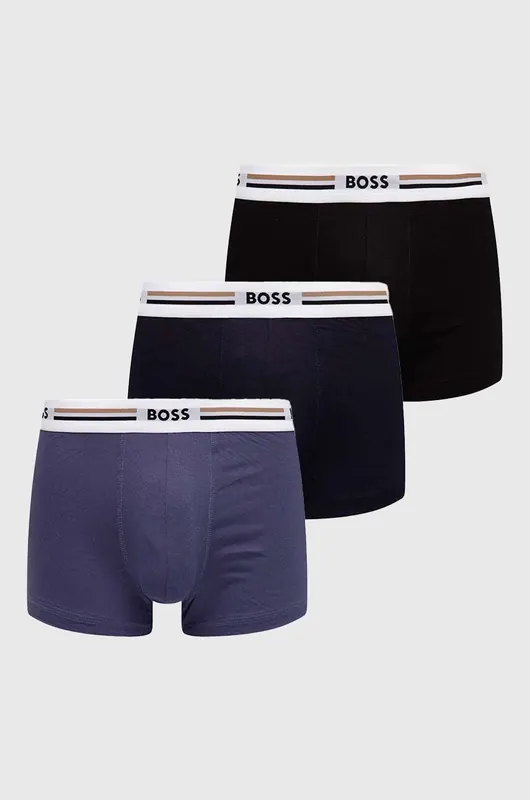 BOSS bokserki dopasowane męskie z wiskozą Trunk 3P Revive 3-pack