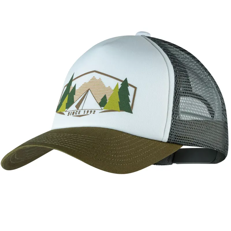 Buff Trucker Cap 1314020003000, Unisex, Białe, czapki z daszkiem, poliester, rozmiar: L/XL