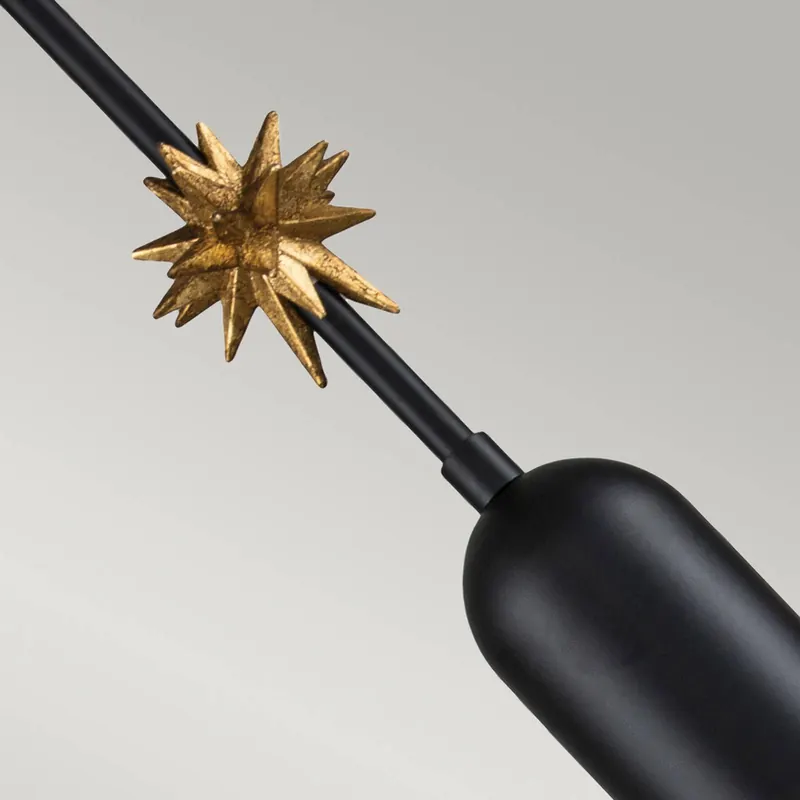 Lampa wisząca Etoile 1-punktowa Ø 13,3 cm czarny mat