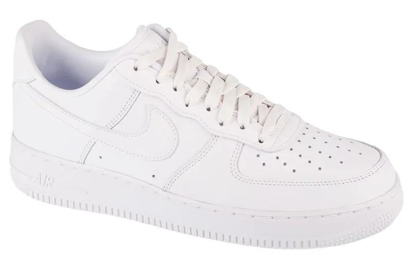 Nike Air Force 1 07 Fresh DM0211-100, Unisex, Białe, buty sneakers, skóra licowa, rozmiar: 37,5