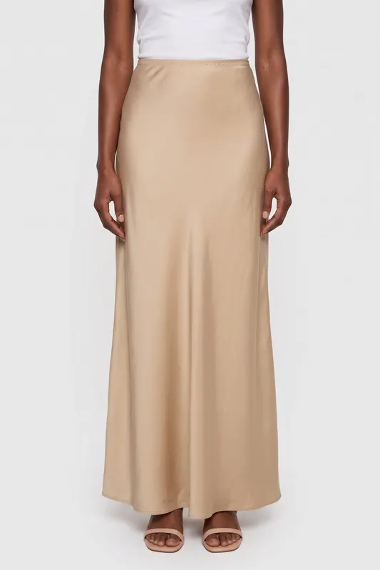 ARKET Jolo Maxi Skirt Beige Maat: 32 | Maxi Rokken Outlet | Dames | Beige