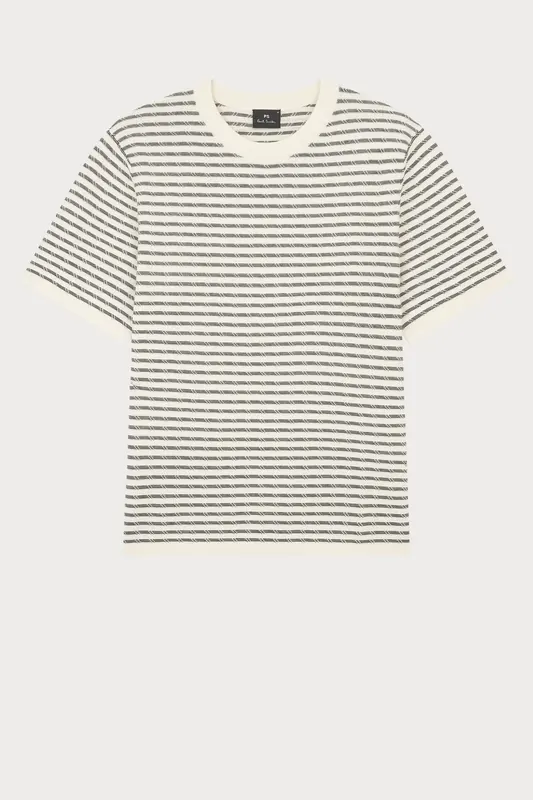 Paul Smith Mens Sweater Ss T Shirt Off White Maat: S | Basic T-Shirts Outlet | Heren | Wit