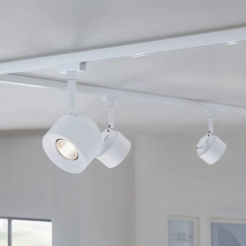 Paulmann URail spot LED Pane, biały sygnałowy, 4000K, ściemniany
