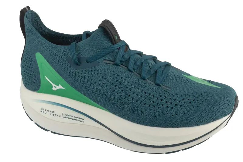 Mizuno Neo Vista 2 J1GC253452, Męskie, Zielone, buty do biegania, tkanina, rozmiar: 42