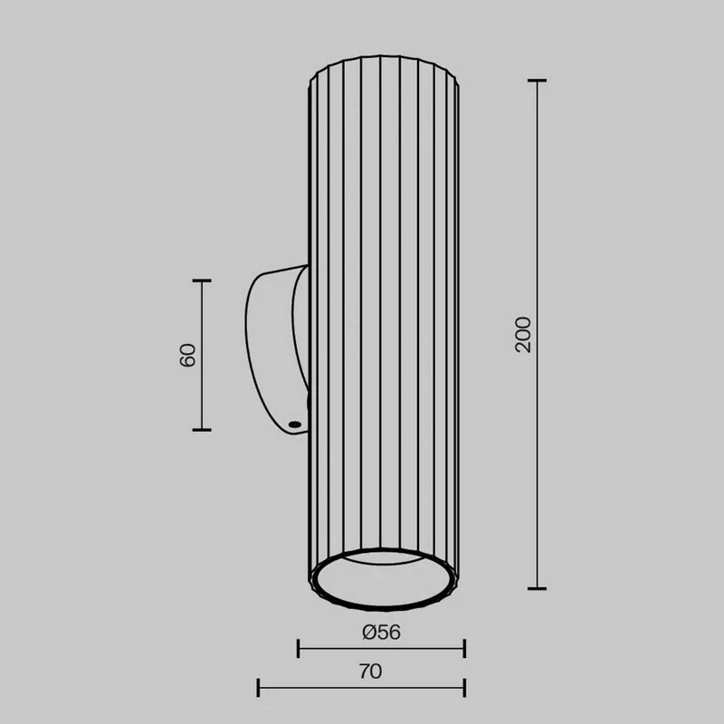 Lampa ścienna Calipso, biała, wysokość 20 cm, metal, 2xGU10, up/down