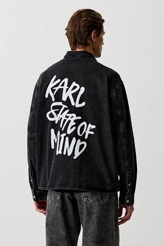 Karl Lagerfeld Jeans koszula męska jeansowa