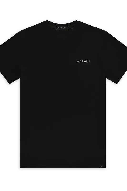 Aspact Unisex Kendi Tee Black Maat: S | Tops Outlet | Unisex | Zwart